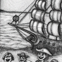 "Arrr! Jolly tin scallywags be comin' to enchant yer wee mateys, savvy?"