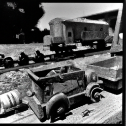 Arrr, them mighty rigs be sailin’ the seas o’ freight, no scallywags at the helm, just metal magic!