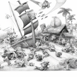 "Arrr, matey! Five jolly tales for wee scallywags to feast their eyes upon this very hour!"