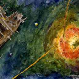 " savvy sea dogs be peekin’ at a curious orb floatin’ ‘round the stars like a lost treasure map!"